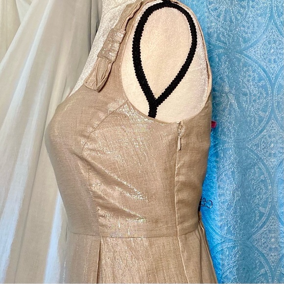 #D3 Yoana Baraschi Tan with Gold Metallic
Sleeveless Dress - Picture 3 of 5